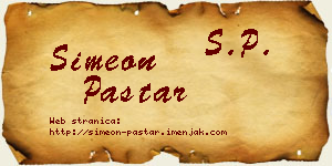 Simeon Paštar vizit kartica